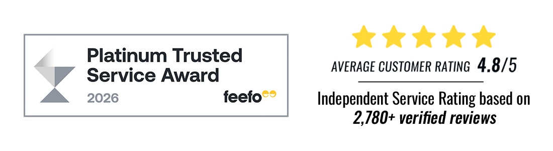 USA Sports Limited has been recognised as a Feefo Platinum Trusted Service Award winner, with an average customer rating of 4.8 out of 5 possible stars.